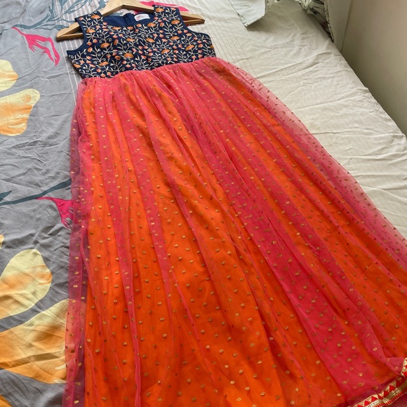 Floor length Vibrant Gown - Kids 13-14years - New - Picture 4 of 13